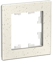 Рамка универсальная Systeme Electric AtlasDesign Nature 1-м. мрамор крем роял